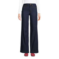 Women's Recover High Rise Wide Leg Blue Jeans