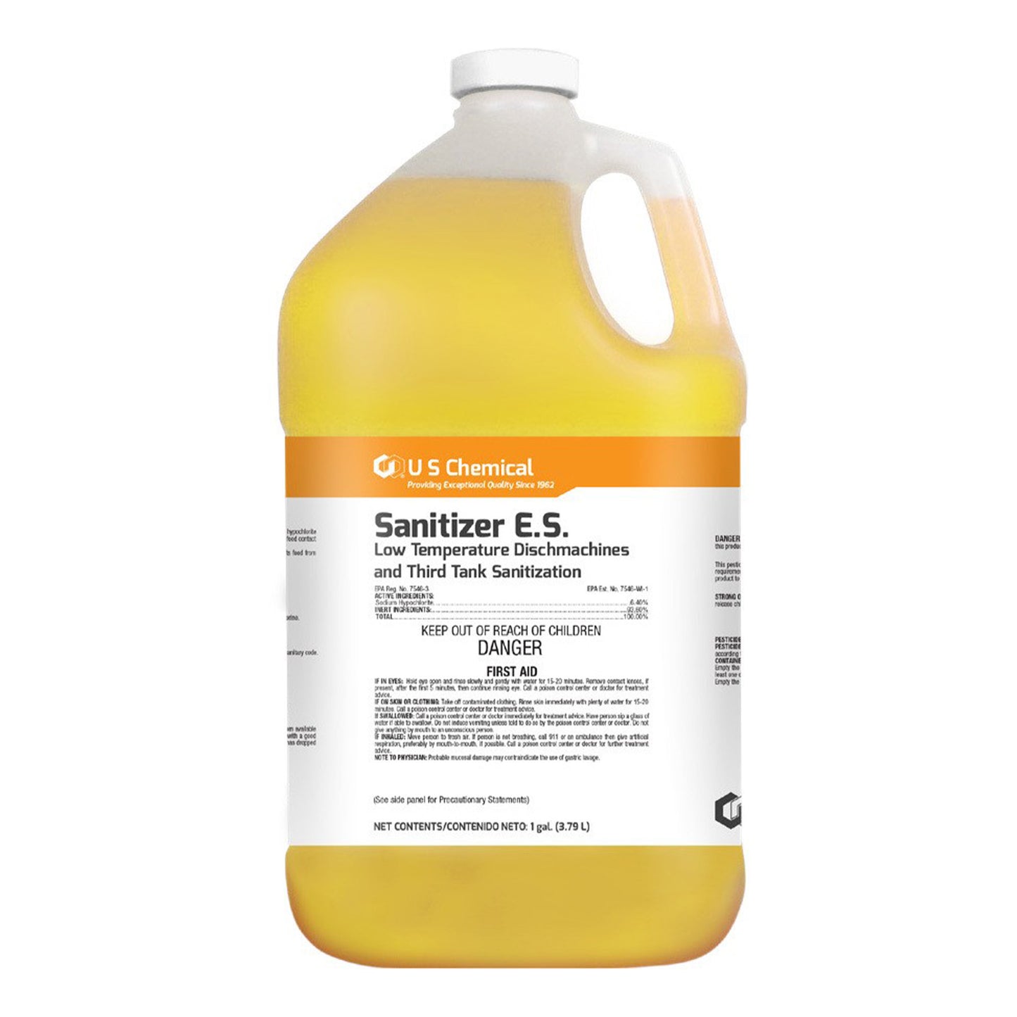 Chlorine Dishmachine Sanitizer - Gallon (128 oz)