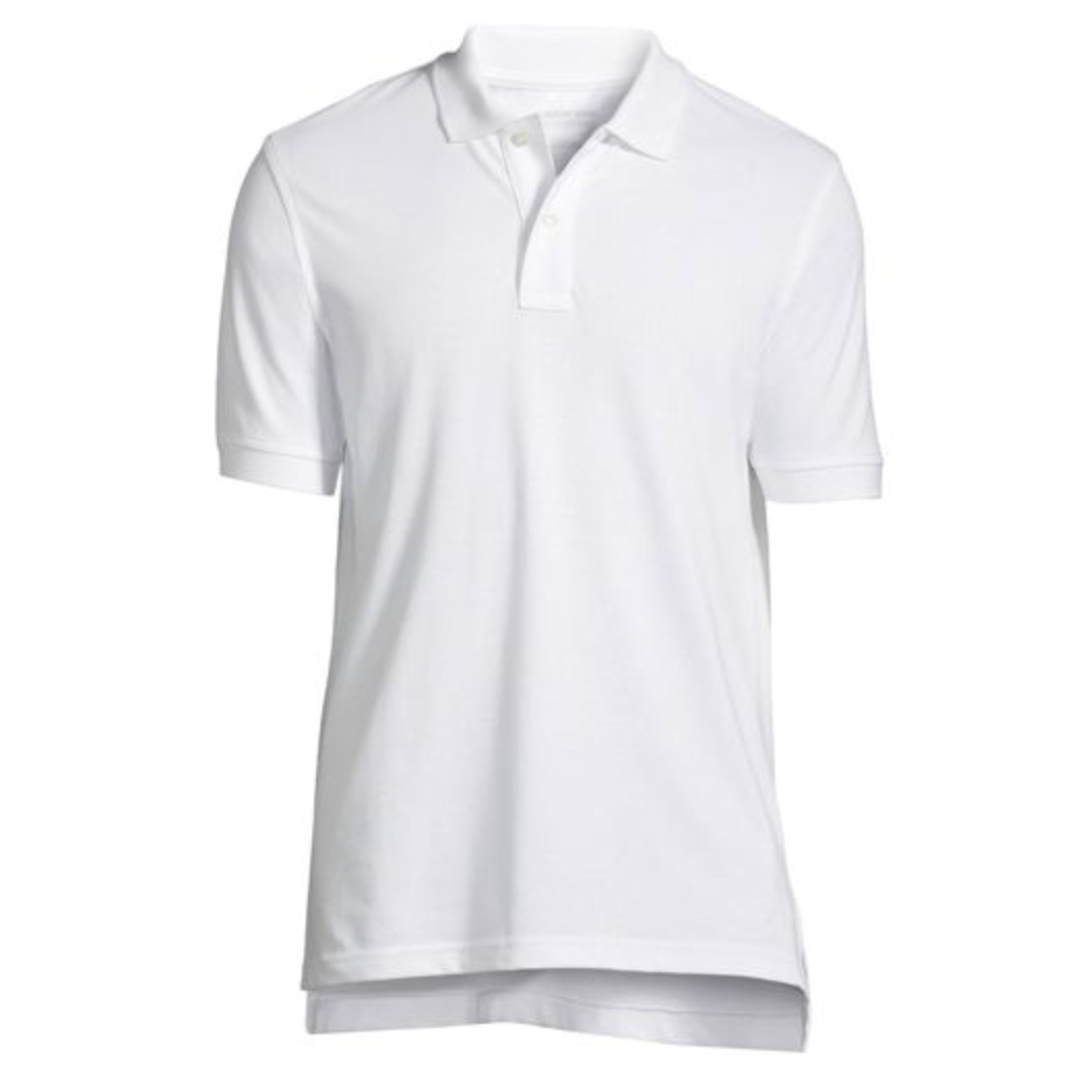 Cotton Mesh Polo Shirt - Short Sleeve  - Mens Cut - Branded T-Shirt