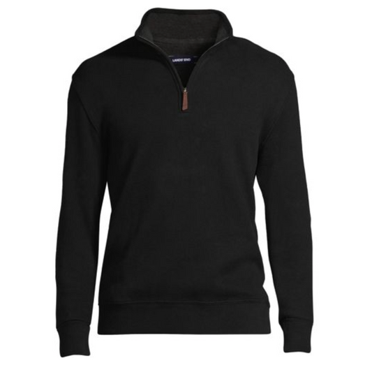 Bedford Rib Quarter Zip Sweater - Mens Cut