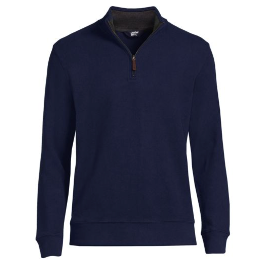 Bedford Rib Quarter Zip Sweater - Mens Cut