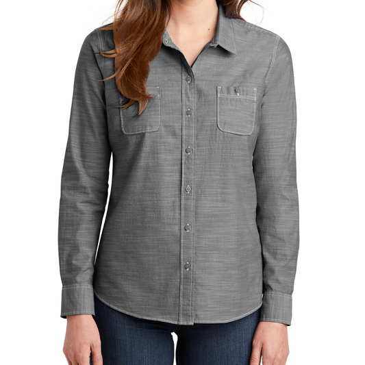 Chambray Grey Shirt - Female Cut