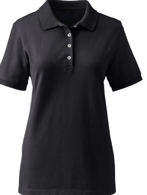 Cotton Mesh Polo Shirt - Short Sleeve - Womens Cut - Branded T-Shirt